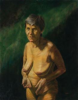 Aris Kalaizis | Mother | Oil on wood | 39 x 31 inch | 1994