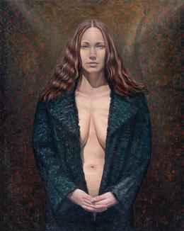 Aris Kalaizis, The Sorbian Girl, Oil on canvas, 39x 31 in, 2020