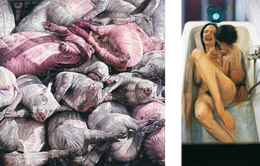 Aris Kalaizis | Diptych | Oil on canvas | 73x73, 73x35 in | 1997