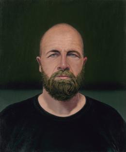 Aris Kalaizis | Sven (Scot) | Oil on canvas | 24 x 20 in | 2016 (from the Portrait-series "The Concealed Face")