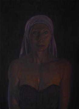 Aris Kalaizis | Portrait of the actress Andrea Sawatzki | Oil on canvas | 23,5 x 17 in | 2011