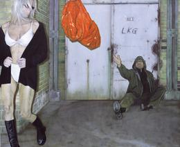 Aris Kalaizis |Die große Hoffnung | Öl auf Leinwand | 151 x 181 cm | 2002