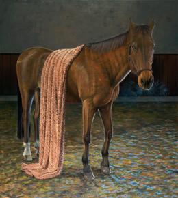 Aris Kalaizis, Horse, 71 x 79 in, 2023